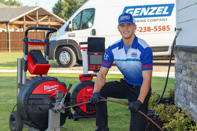 McKinney plumber cleaning drains